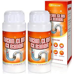 2 Pack Multi-Purpose Sink Drain Cleaner Fast Pipe Unclogging for Kitchen, Bathroom & Sewer Use