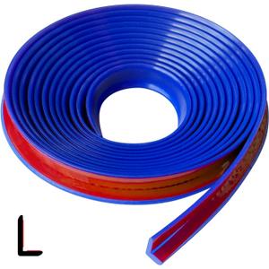 2 x Rubber Edge Corner Trim, Self Adhesive L Shaped Edge Trim, Small Size Peel and Stick Edge Trim for Tile, Wall and Furniture Edges, Blue Color, 10Ft