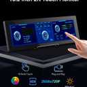 Prechen 16.2'' 2K QHD IPS 2608720 Touchscreen Secondary Monitor, IPS Stretched Bar LCD Travel Touch Display HDMI USBC, Portable Touch Screen for Laptop Computer Windows Aida64 GPU CPU RAM Monitoring