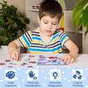 24PCS Valentines Day Cards for Kids School Classroom with Cat & Dog Jigsaw Puzzles Toys Birthday Gifts Party Favors for Toddlers Boys Girls Goodie Bag Stuffers Treat Bulk Valentine Day Exchange Gifts