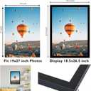 JCJMY 19x27 Picture Frame Black for Puzzles Poster Photo Picture, Horizontal and Vertical Formats for Wall Hanging, 19 x 27 Wall Gallery Poster Photo Frame for 19 by 27 Photos Posters,Black