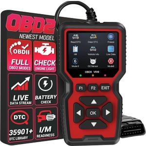 OBD2 Scanner Diagnostic Tool, Check Engine Code Reader OBD2 Scanner with Reset, Mode 6, Mode 8 & I/M Readiness, Auto Check Engine Light Car Diagnostic Scan Tool for All OBDII Car Since 1996