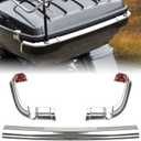 King Tour-Pak Tail Lamp Trim Bar for Ultra Limited 14-23, Chromed Split Tour-Pak Rear Tail Light Trim for Harley Touring Ultra Limited Tri Electra Road Glide CVO Ultra 2014-2023 Accessories