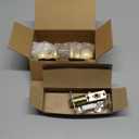 Brushed Gold Ball Design Door Knob with Keys and Lock, Keyed Entry Round Shaped Doorknob for Front/Entrance Doors, Satin Brass Finish (1 Pack)