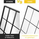 Window Pane Wall Mirror, 36"x24" Wall Mounted Window Mirror for Living Room, Bedroom, Entryway, Dining Room, Home Wall Decor