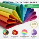 2 x Koogel 20PCS Colored Paper, Including 10 Sheets 50lb/120gsm Construction paper & 10 Sheets 90lb/250gsm Assorted Color Cardstock, for DIY Crafts, School Teaching Supplies