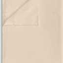 King Flat Sheet Only, 1 Pack Top Bed Sheets, Soft Breathable Brushed Microfiber Color-Coded Label Threads, (105"x102",Beige)