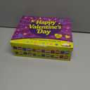 Valentines Day Cards for Kids,24 Pack Heart Lollipop-Shaped Plastic Ball with Valentine Squishy Toys for Kids Valentines Party Favors School Classroom Exchange Gift