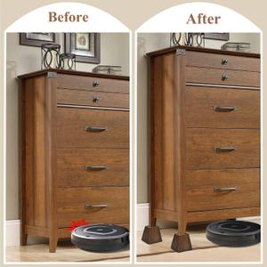 Sopicoz Wood Bed Risers (4 inch Pyramid)