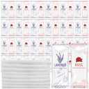 Timgle 50 Pcs Moist Towelettes Individually Wrapped Scented Disposable Face Towels Essential Oil Infused Moist Terry Cotton Towel for Use Hot or Cold Travel Body Spa(Rose, Lavender)