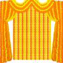 Tigeen 24 Pcs 5 ft Long Strands Faux Artificial Marigold Flowers Garland for Wedding Party Mantle Decoration Faux Garlands Wedding Garland Diwali Decoration for Home Christmas (Orange,Yellow)