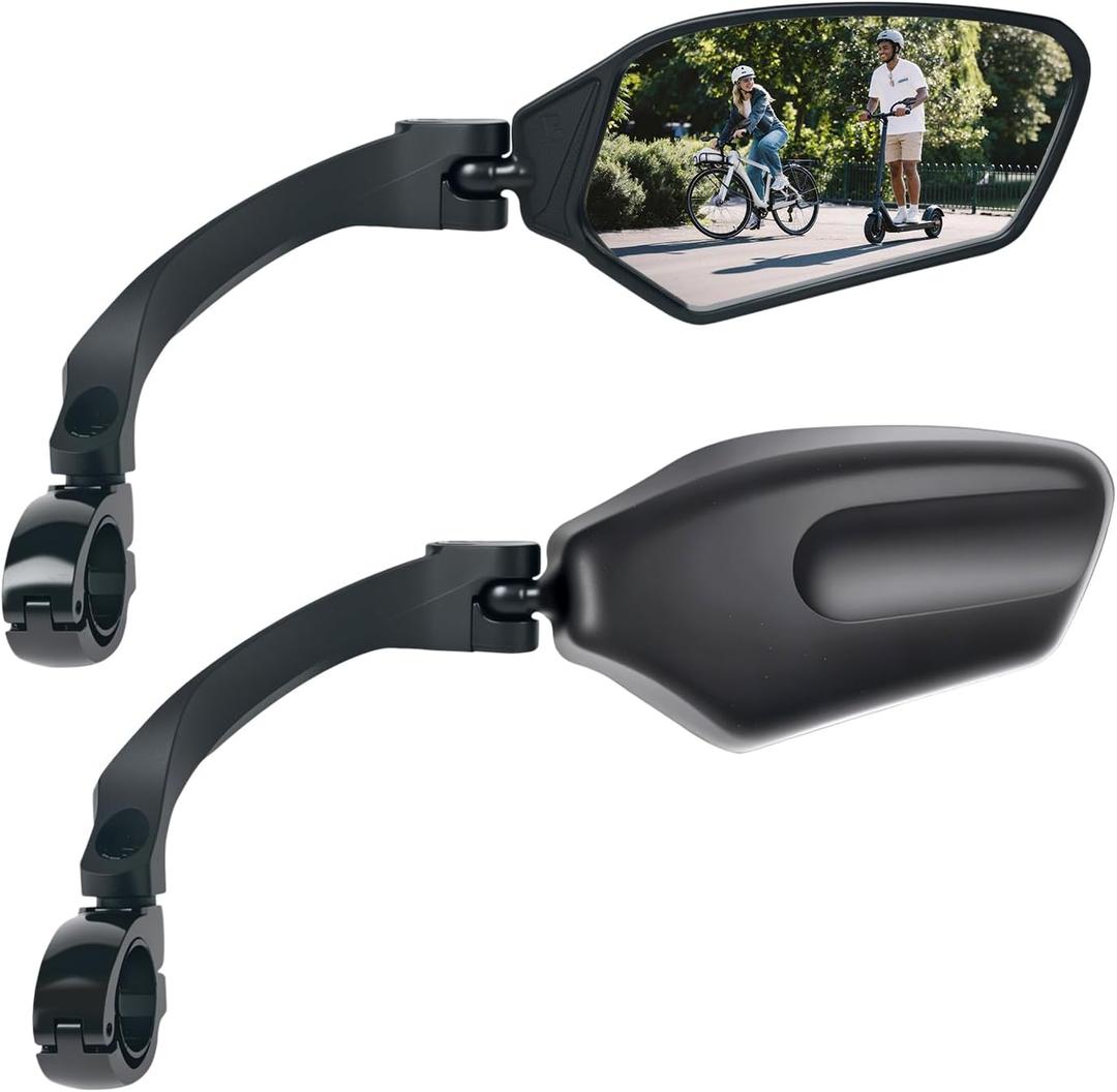 Adjustable Handlebar Bike Mirrors, Left & Right Bicycle Mirror Set
