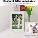 JMUQ 50 Pack Paper Picture Frames 4x6, White Picture Frames Cardboard Pictures Frame with Easel, Bulk Paper Pictures Frame for Wedding, Graduation, DIY Classroom Crafts