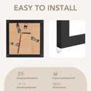 TWING 4x4 Frames, Black Square Picture Frames with Mat and Horizontal/Vertical Tabletop Frame for Gallery Wall Decor Display, Ideal Gift to Family and Friends,1 Pack