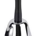 MROCO Loud Hand Bell, Silver Steel Hand Bells for Adults, Dinner Bells for Inside Classroom Bell, for Food Line, Alarm, Jingles, Ringing (1 Count)