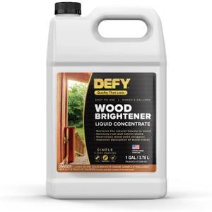 DEFY Wood Brightener - Restores and Brightens Exterior Wood Surfaces - 1 Gallon