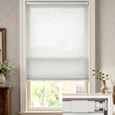 LazBlinds No Drill Light Filtering Cellular Shades, 20" W x 48" H, White
