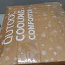 QUTOOL Cooling Blankets for Hot Sleepers and Night Sweats All Season,Cooling Comforter Queen Size,Double-Sided Ice Blanket Technology Absorbs Body Heat Q-Max>0.4,Lightweight Breathable,Gray,90"x90"