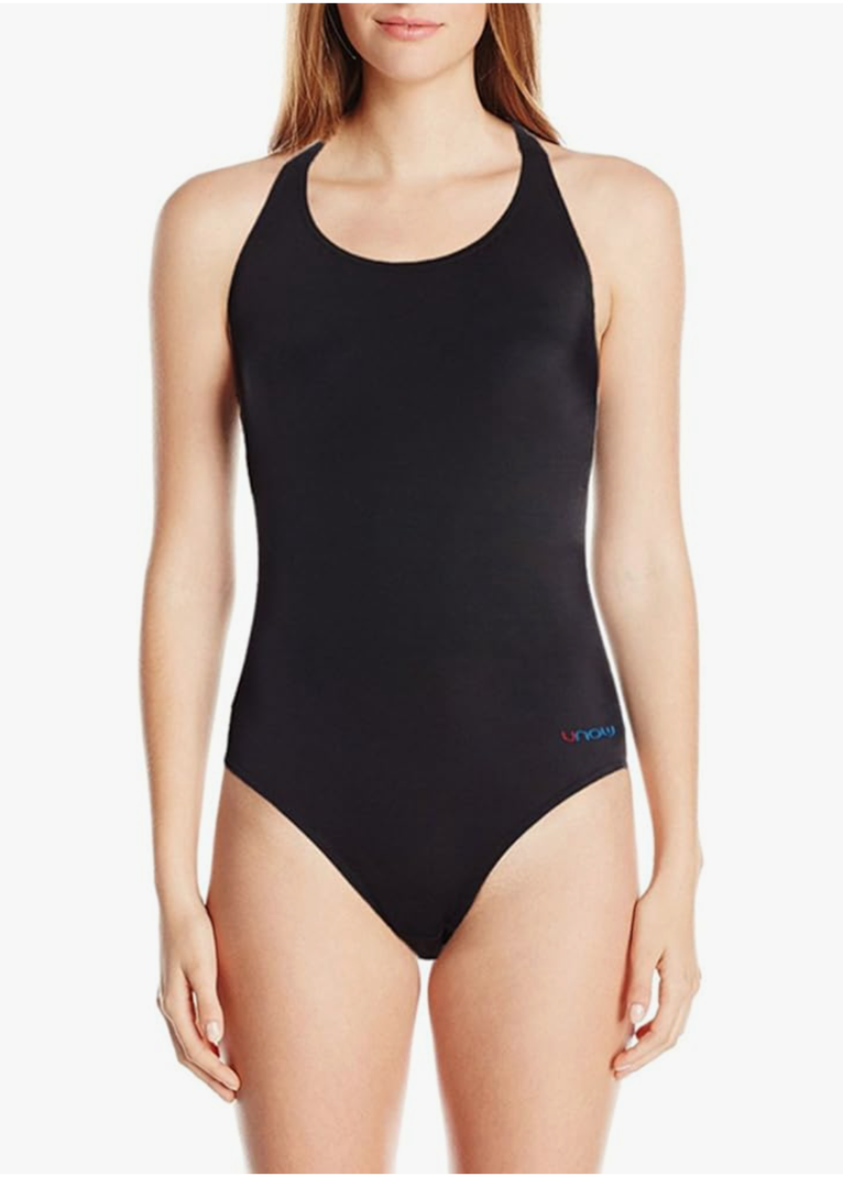 UNOW Women Pro Training Racerback Slimming One Piece Swimsuit, M