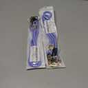 2 x Breakaway Lanyards for Keys ID Badges, Long Scrunchie Lanyard for Women, Teacher Neck Phone Keychain Lanyard (Lavender)