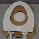 Mayfair NextStep2 Toilet Seat with Built-In Potty Training Seat, Slow-Close, Removable that will Never Loosen, Elongated, White