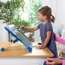 Melissa & Doug Magnetic Tabletop Easel, Deluxe Double-Sided Wooden Art Set with Chalkboard, Dry-Erase Board, Paper Roll Holder, Magnets & Art Supplies, Preschool Learning Toys for Kids Ages 3+, 17.5" x 20.75" x 2.75"