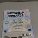 Sunshade for Mustang 2015-2025 2026 Ford Windshield Sun Shade (NOT for Ford Mustang Mach-E Accessories Foldable Front Window Shield Windshield Cover Sun Visor Protector Block UV Ray Heat Reflector