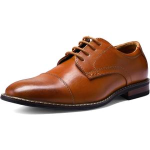 Men's Dress Shoes Formal Business Classic Lace Up Wingtip Oxford Shoes (9)