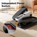 Under Desk Elliptical Machine,Leg Exerciser While Sitting for Seniors with 12 Adjustable Speed RF Remote Control,Quiet & Portable Mini Seated Pedal Exerciser with Non-Slip Mat for Home Office