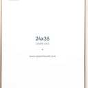Opposite Wall Aluminium Metal Picture Frame, 24x36 in. | 61x91 cm Gold Sleek Matte, Lightweight, Shatterproof and Durable, Perfectly Crafted for Picture, Poster, Photo and Collage Displays