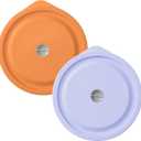 Replacement Lids for Pyrex 7402-PC 7 Cup, Silicone Round Storage Cover Lid for Anchor Hocking Glass Bowl 2 Pack with Date Mark