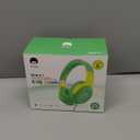 rockpapa Share 1 Kids Headphones Wired with Microphone & Share Port, 85dB/94dB Volume Limited, Cute Foldable Student Child Boys Girls Headphones for School/Classroom/Travel Green/Yellow