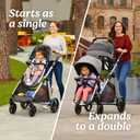 Graco Modes Nest2Grow Baby Stroller, Slide2Me Adjustable Seat, 4 Modes of Use Capability from Infant Car Seat Carrier to a Double Stroller, Maison 