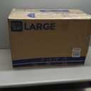 Cat Litter Box Enclosure Furniture, Hidden Litter Box with Mat and Fence, Handwoven Rattan Cat House with Two S-Shaped Hooks for Living Room, Bedroom, 18.5 x 20.5 x 19.1 Inches (Natural)