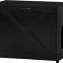 Dwanton Cat Litter Box Furniture Hidden, Cat Litter Box Enclosure, Reversible Entrance Can Be on Left or Right Side, Indoor Cabinet, Wooden Washroom, End Table, Nightstand, Black, 27.6" L