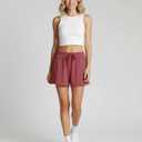 Real Essentials 3 Pack: Womens Ultra-Soft Athletic Lounge Casual Sweat Shorts with Pockets (S)