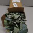 Ouddy Decor Eucalyptus Garland 6.56 Ft Lush Silver Dollar Leaves Boxwood with White Buds Artificial Faux Greenery Vines for Baby Shower Wedding Party Table Runner Room Home Mantle Decor (1 Pack)