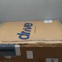 Drive Medical Rollator Walker with Seat - Stable Mobility Support - Height Adjustable - Durable Steel Frame Construction - Smooth 7.5" Wheels - Foldable - 350 Lb Limit - Blue