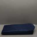 Folding Raised Dog Cot, Large Outdoor Elevated Dog Bed, Cooling Chew Proof Pet Cots Bed, Portable, Heavy Duty Up to 160 lbs, Pet Cot for Camping, Home, Dark Blue, 43"x27"x7"