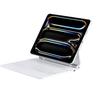 Magic Keyboard Case for iPad Pro 11-inch (M4, 2024), Keyboard Case for iPad Pro 11 with Multi-Touch Trackpad, Floating Cantilever Stand, Backlit Keys - White