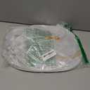 jenico Dog Tie Out Cable, 10/15/20/30/40/50/70/100/150FT Runner Cable with Swivel Hook and Shock Spring, Dog Leash Run Tether for Yard Outdoor and Camping, for Small to Medium Pets Up to 500 LBS (White)