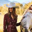 Stetson 6X Skyline Felt Cowboy Hat, Silver Grey, 7 1/4