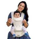 Grownsy 3D Knit Baby Carrier with Hipseat, Ultra Breathable, Flexible Fit, Safety Certified, Plus Size Friendly, Ideal for Comfortable Baby Wearing, Newborn to Toddler 7-50lbs