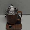 Felibeaco Coffee Mug Warmer & Mug Set for Desk, Smart Coffee Cup Warmer with 16oz Heated Mug, Cup Heater with Auto Shut Off for Office/Home, Coffee Gifts for Men&Women, for mom,Wood