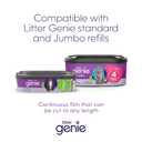 Litter Genie Style Pail Cat Litter Box Waste Disposal System for Odor Control Includes 1 Square Refill Bag