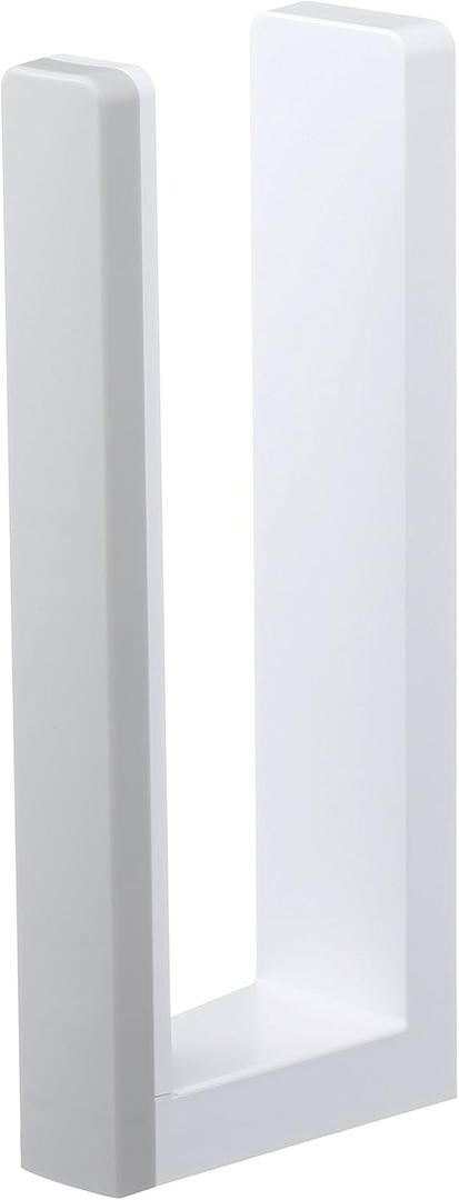 Yamazaki Industries 3420 Magnetic Kitchen Paper Holder with Stopper, Plate, White