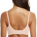 OEAK Womens Wireless Jelly Bras Comfortable Push Up Bra No Underwire Gel Bra Full Support Lift Everyday Seamless Tshirt Bras (Medium, Nude)