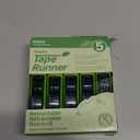 TAPE RUNNER - Double Sided Adhesive with Dispenser Roller Included - Acid Free, Sticky, Transparent - Ideal for Scrapbooking, Crafts & More - Retractable (315 inches per Cartridge), 5 Cartridges