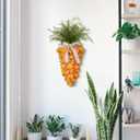 KI Store Tulip Carrot Wreath Orange Carrot Swag Easter Door Decoration Spring Decor for Door Window