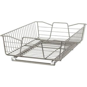 ClosetMaid 14 in. Pull Out Cabinet Organizer, Heavy Duty, Slide Out Pantry Shelves Drawers for Kitchen, Bathroom, Nickel